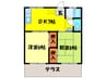 ファミールハイツ浜寺 2DKの間取り