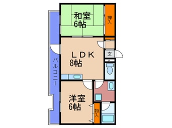 間取図 ナチュラル西九条