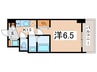 スプランディッド阿倍野 1Kの間取り