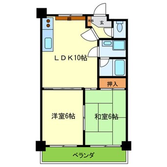 間取図 セピアコ－ト柴田