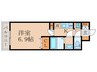 シルス藤森 1Kの間取り