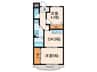 平井マンション 2DKの間取り