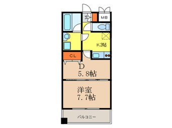 間取図 レフィ－ナカルム江坂