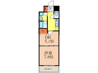 間取図 レフィ－ナカルム江坂