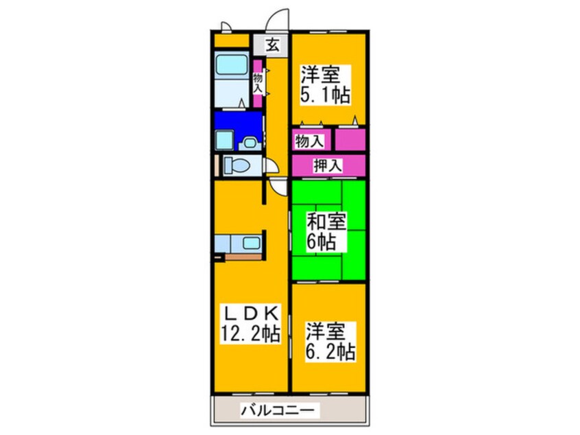 間取図 グレースコート・アイ