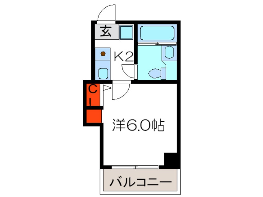 間取図 Ｍｉｓｔｒａｌ本町ＷＥＳＴ