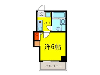 間取図 Ｍｉｓｔｒａｌ本町ＷＥＳＴ