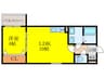 F+style浜寺石津町西2号館 1LDKの間取り