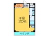 アマント　リビエ－ル　シギノ 1Rの間取り