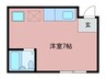 シ－ハイム 1Rの間取り
