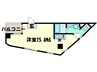 Ｌａｒｋ　Ｓｐｕｒ岡町 1Rの間取り