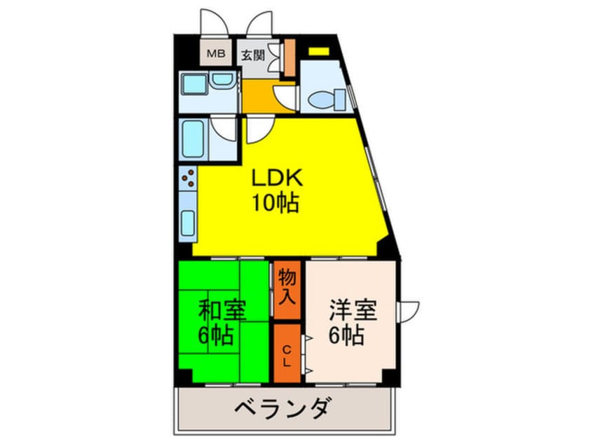 間取図 クリアコート谷垣
