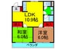 スカイコ－トⅠ 2LDKの間取り