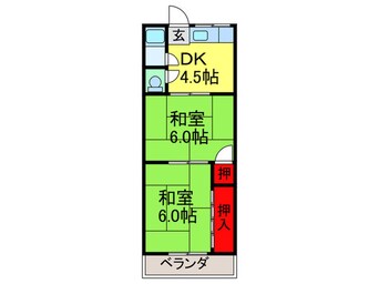 間取図 中野コ－ポ