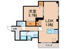 オーク山坂 1LDKの間取り