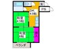 マンションサンエ－ス 2DKの間取り