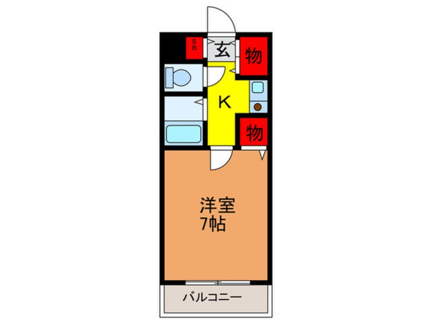 間取図 テネシ－大野マンション