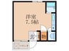 サンシャインシルク嵯峨 1Rの間取り