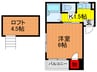 シティハイツエスト 1Kの間取り