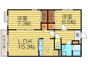 間取図 コンフォ－ト・アザレア