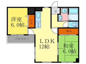 間取図 ランブラス南長岡京