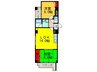 グランミッシェル 2LDKの間取り