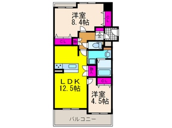間取図 セレブ高槻北園町（203）