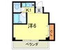 エトワ－ル北口 1Kの間取り