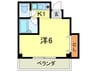 エトワ－ル北口 1Kの間取り