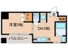 プロスペクト河原町五条 1DKの間取り