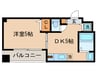 プロスペクト河原町五条 1DKの間取り