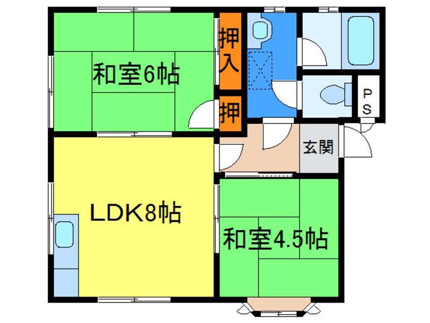 間取図 コーポ西邑