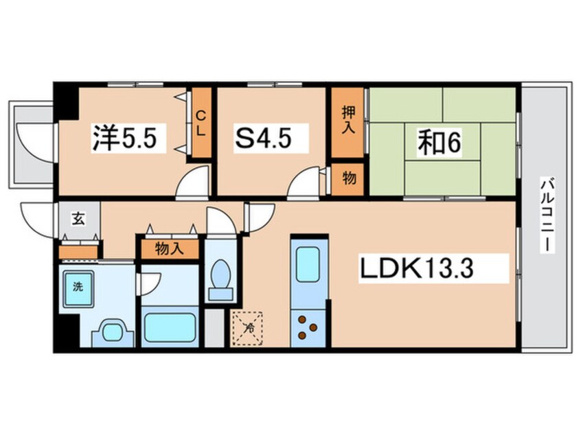 間取図 ア－トメゾン播磨Ⅱ