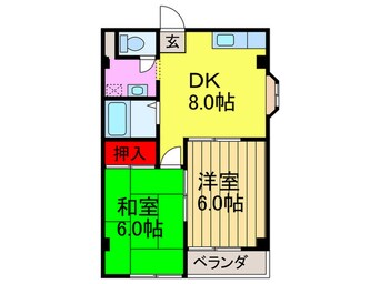 間取図 交野ロイヤルコ－ト