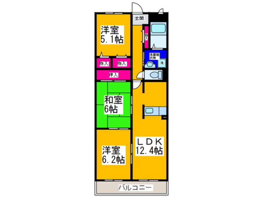 間取図 グリーンヒル・あかしあ