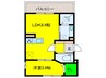 スマイリス車之町東 1LDKの間取り