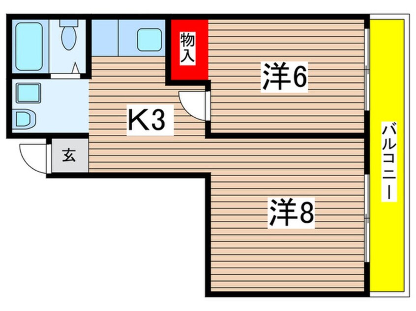 間取図 コ－ポ池端