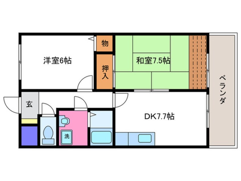 間取図 ジュン・パルティ－ル