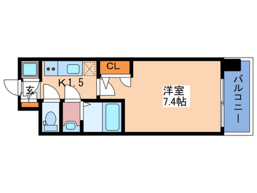間取図 ﾚｼﾞｭｰﾙｱｯｼｭ京橋(1005)