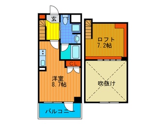 間取図 ｴｽﾘｰﾄﾞ大阪ｼﾃｨｰｳｴｽﾄ(411)