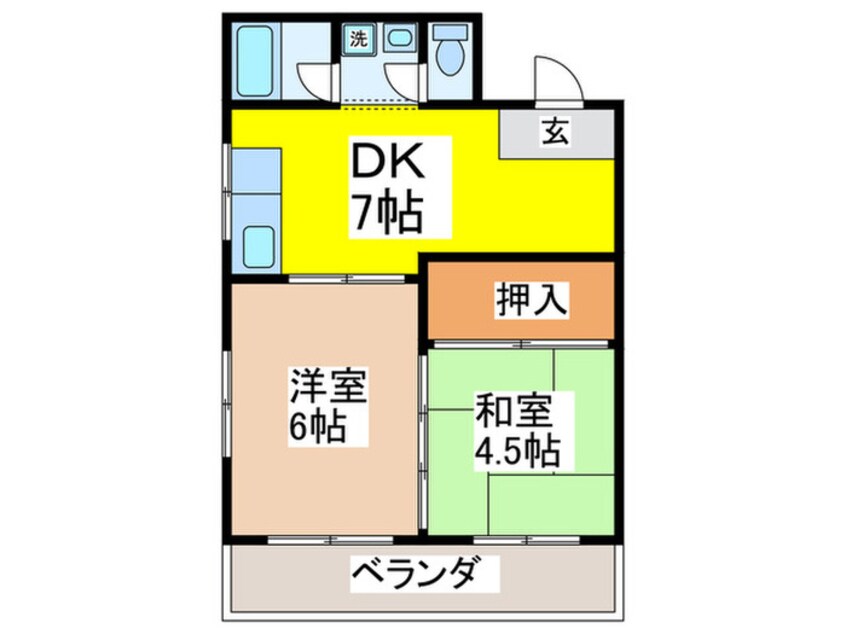 間取図 マンション大谷