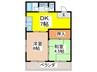 マンション大谷 2DKの間取り