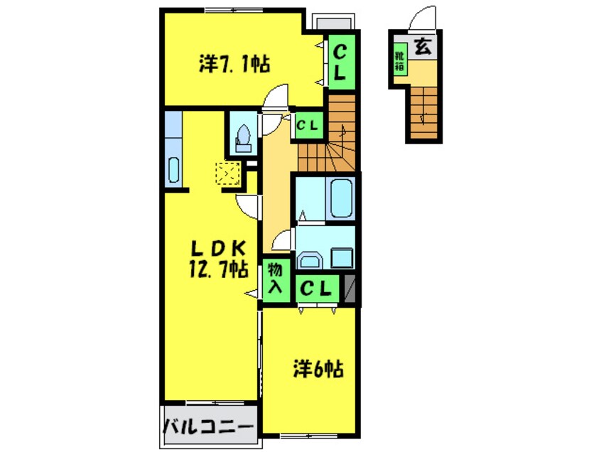 間取図 クリスタル　グランツ