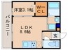 Cozy Cote 上鳥羽 1LDKの間取り