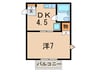 モンテ老松 1DKの間取り