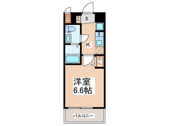 間取図 ｴｸﾞｾﾞ大阪CITYｱｲﾝﾂ(804)