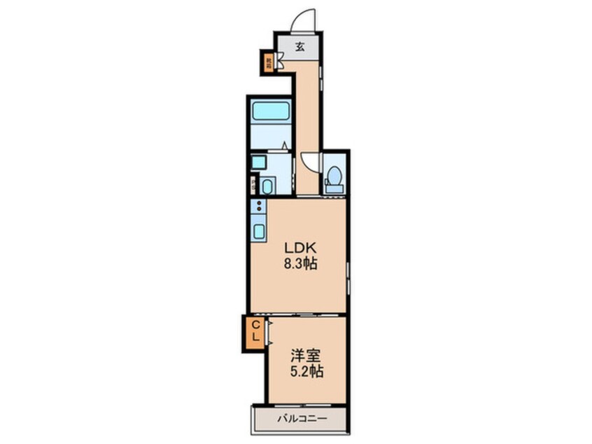 間取図 クリエオーレ衣摺Ⅰ
