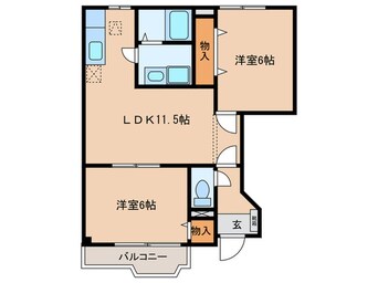 間取図 リバーサイドA館