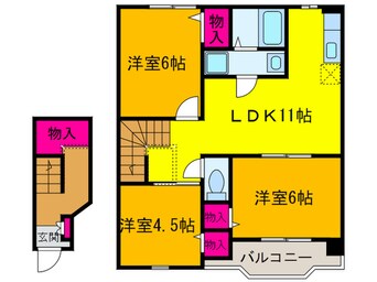 間取図 リバーサイドA館