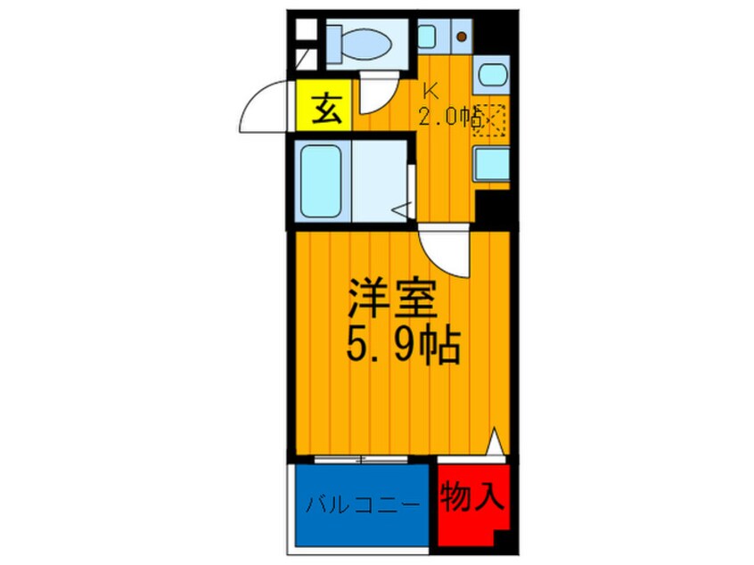 間取図 アルカザール天の川